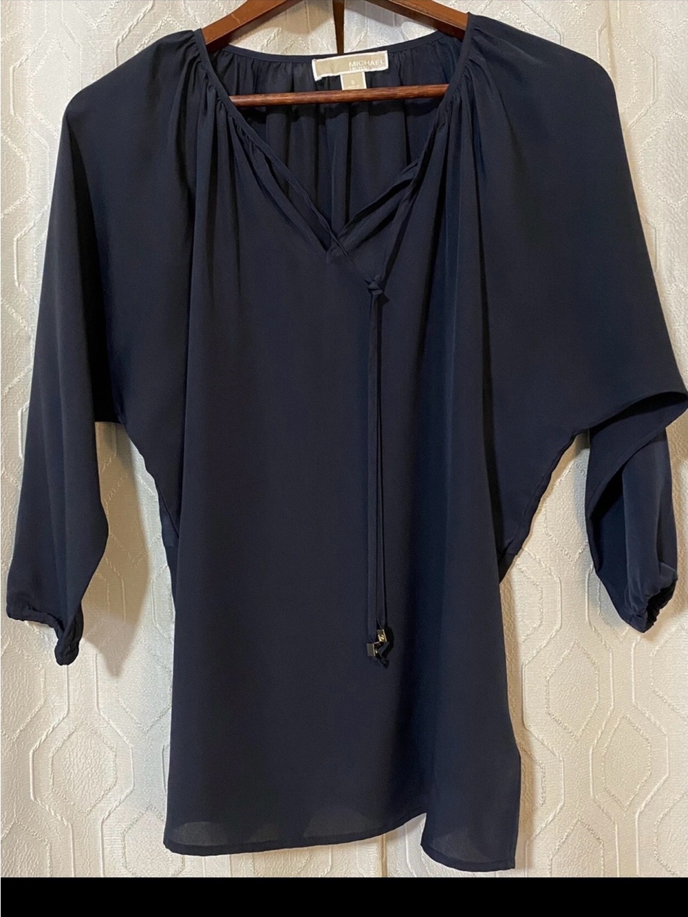 Michael Kors navy blue blouse - Picture 1 of 9